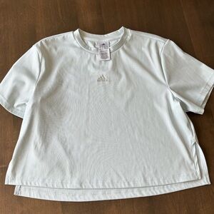 Adidas cropped boxy tee